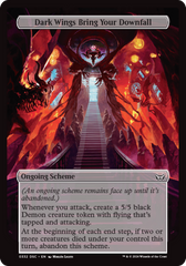 Dark Wings Bring Your Downfall (Full Art) [Duskmourn: Archenemy] | Dragon's Lair Comics and Fantasy Houston TX