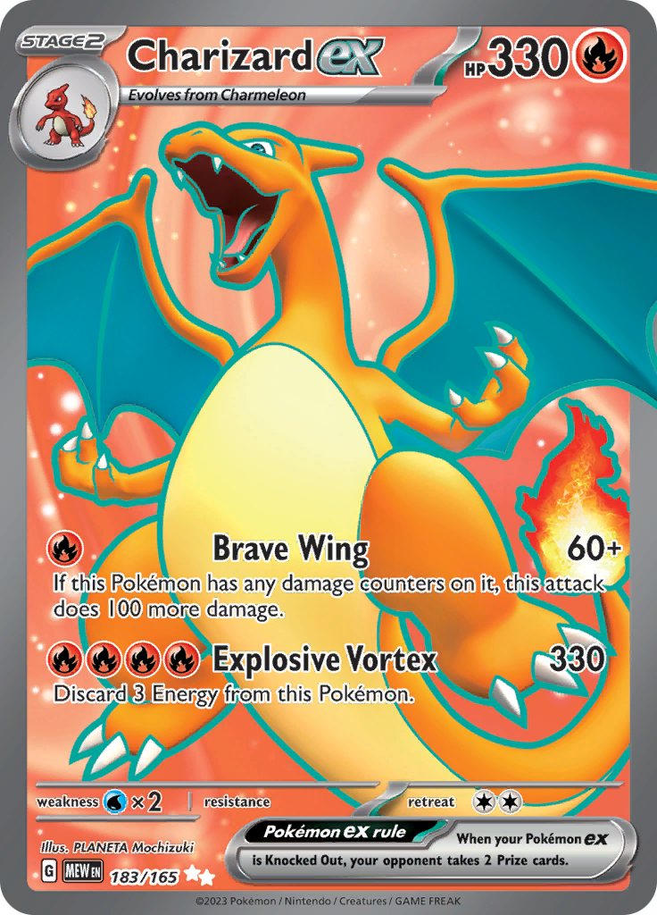 Charizard ex (183/165) [Scarlet & Violet 151] | Dragon's Lair Comics and Fantasy Houston TX