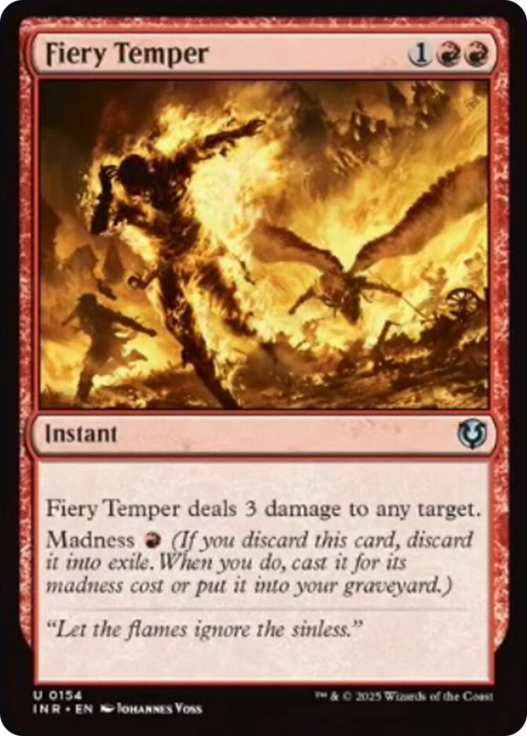 Fiery Temper [Innistrad Remastered] | Dragon's Lair Comics and Fantasy Houston TX