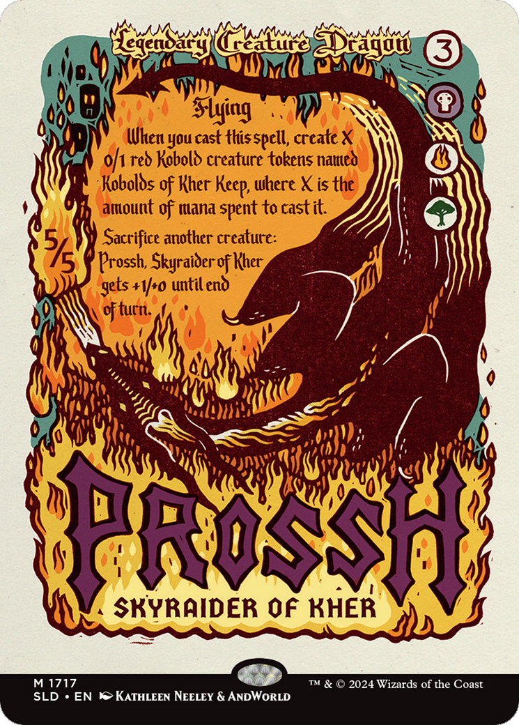 Prossh, Skyraider of Kher (Rainbow Foil) [Secret Lair Drop Series] | Dragon's Lair Comics and Fantasy Houston TX