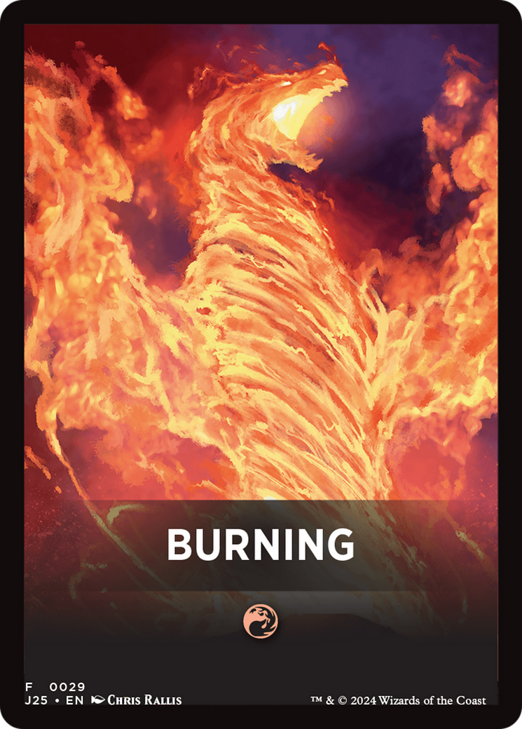 Burning Theme Card [Foundations Jumpstart Front Cards] | Dragon's Lair Comics and Fantasy Houston TX