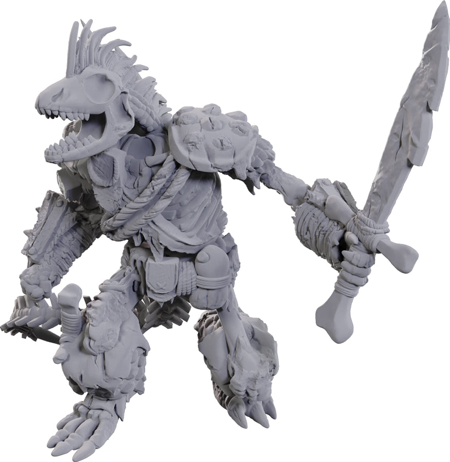 Wizkids Dungeons and Dragons Nolzur`s Unpainted Miniatures: W23 Lizardfolk Skeleton | Dragon's Lair Comics and Fantasy Houston TX