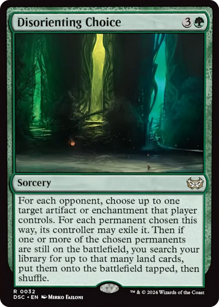 Disorienting Choice (Extended Art) [Duskmourn: House of Horror Commander] | Dragon's Lair Comics and Fantasy Houston TX