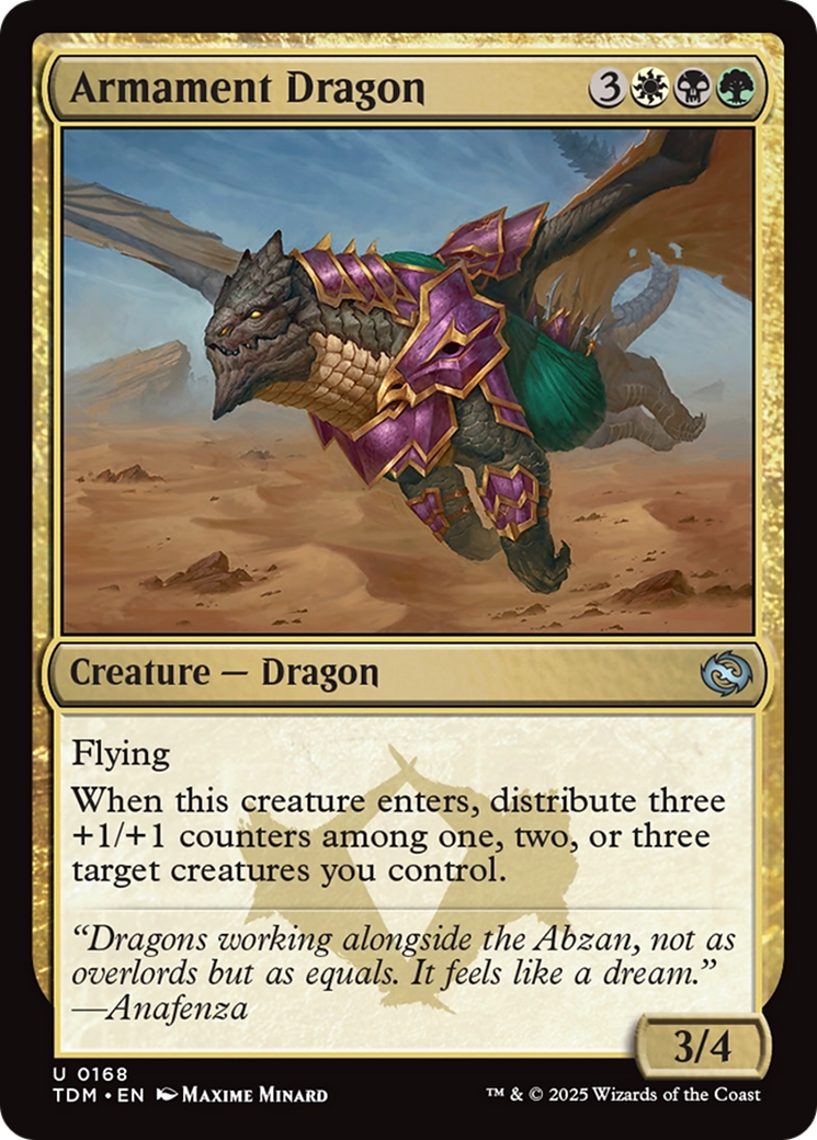 Armament Dragon [Tarkir: Dragonstorm] | Dragon's Lair Comics and Fantasy Houston TX