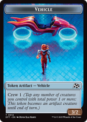 Emblem - Chandra, Spark Hunter // Vehicle Double-Sided Token [Aetherdrift Tokens] | Dragon's Lair Comics and Fantasy Houston TX