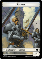 Eldrazi Spawn // Soldier Double-Sided Token [Modern Horizons 3 Tokens] | Dragon's Lair Comics and Fantasy Houston TX