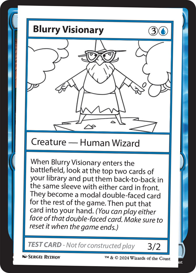 Blurry Visionary [Mystery Booster 2 Playtest Cards] | Dragon's Lair Comics and Fantasy Houston TX