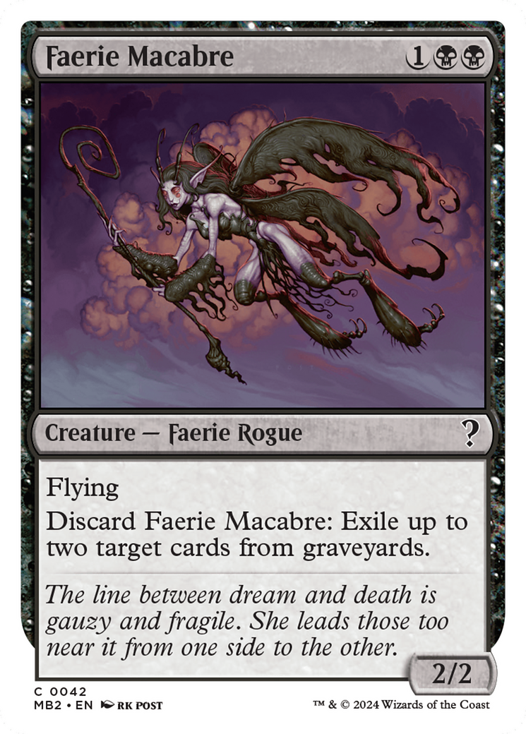 Faerie Macabre (White Border) [Mystery Booster 2] | Dragon's Lair Comics and Fantasy Houston TX