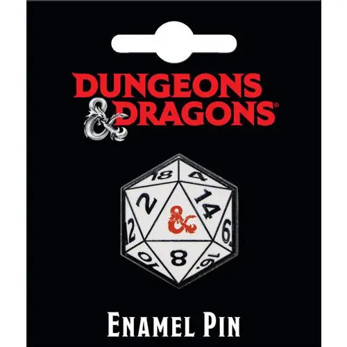 Dungeons & Dragons 20 Sided Die Enamel Pin | Dragon's Lair Comics and Fantasy Houston TX