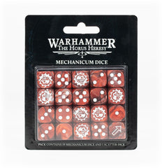 Warhammer Horus Heresy: Mechanicum Dice Set | Dragon's Lair Comics and Fantasy Houston TX