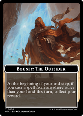 Bounty: The Outsider // Bounty Rules Double-Sided Token [Outlaws of Thunder Junction Commander Tokens] | Dragon's Lair Comics and Fantasy Houston TX