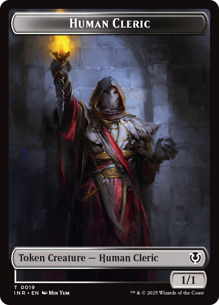 Demon // Human Cleric Double-Sided Token [Innistrad Remastered Tokens] | Dragon's Lair Comics and Fantasy Houston TX