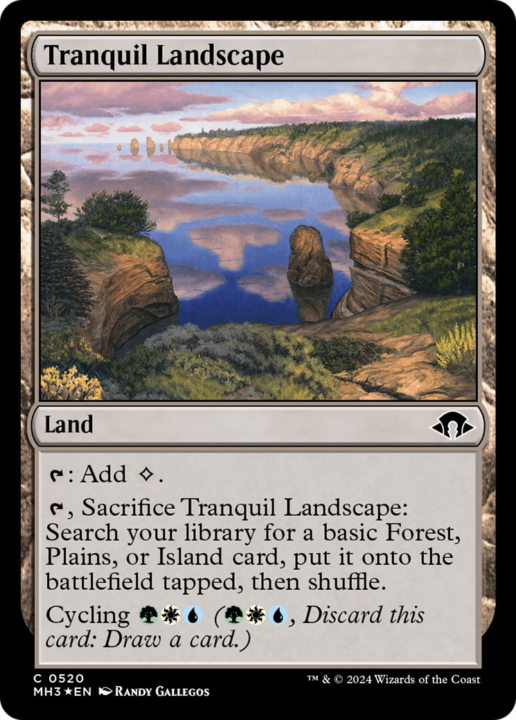 Tranquil Landscape (Ripple Foil) [Modern Horizons 3] | Dragon's Lair Comics and Fantasy Houston TX