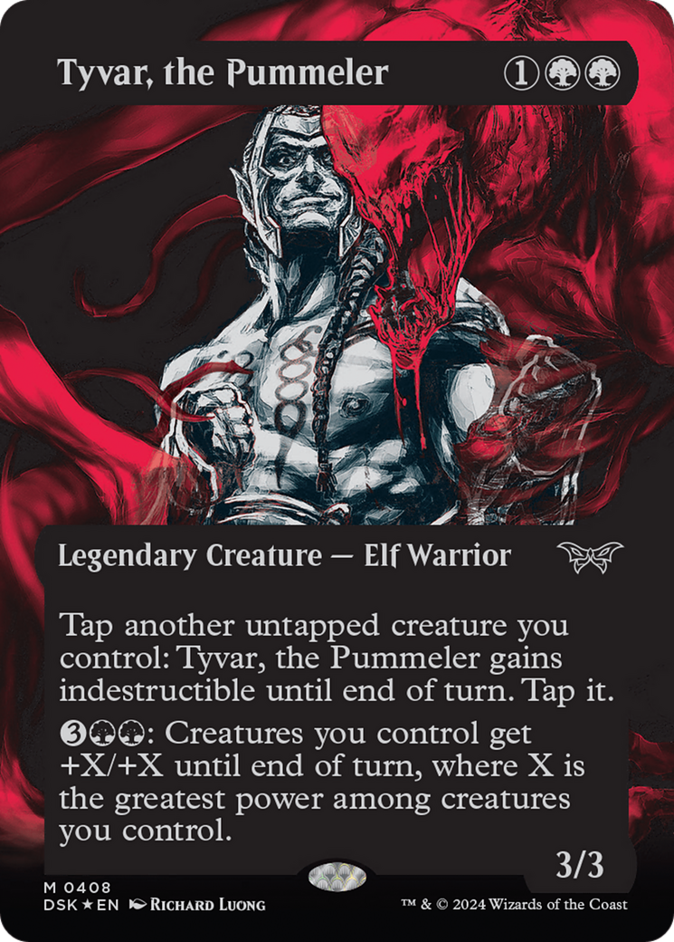 Tyvar, the Pummeler (Showcase) (Textured) [Duskmourn: House of Horror] | Dragon's Lair Comics and Fantasy Houston TX