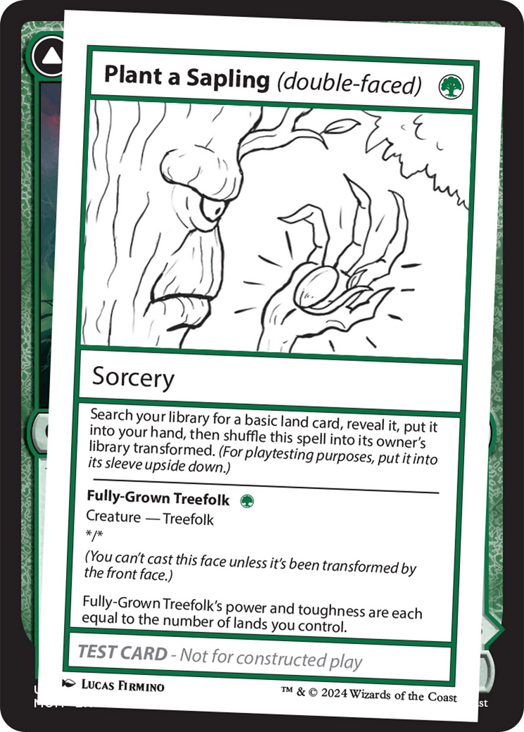 Plant a Sapling (double-faced) [Mystery Booster 2 Playtest Cards] | Dragon's Lair Comics and Fantasy Houston TX