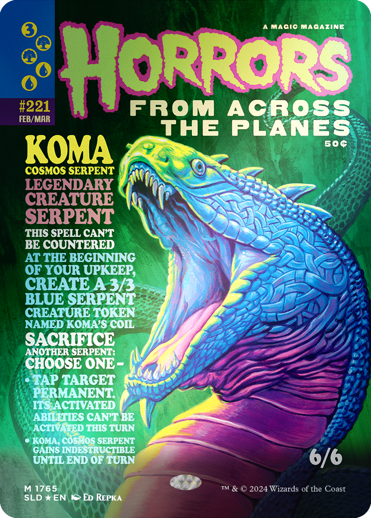 Koma, Cosmos Serpent (Rainbow Foil) [Secret Lair Drop Series] | Dragon's Lair Comics and Fantasy Houston TX