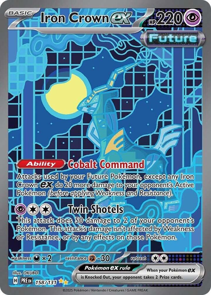 Iron Crown ex (158/131) [Scarlet & Violet: Prismatic Evolutions] | Dragon's Lair Comics and Fantasy Houston TX