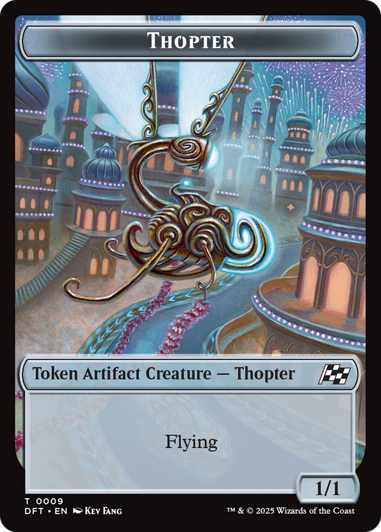 Thopter (0009) // Treasure Double-Sided Token [Aetherdrift Tokens] | Dragon's Lair Comics and Fantasy Houston TX