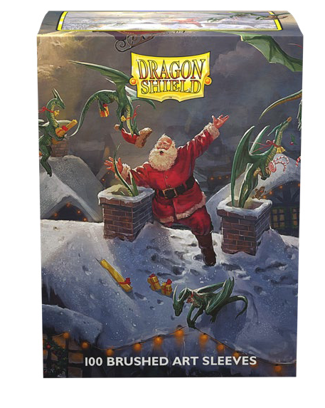 Dragon Shield: Christmas 2023 100 Brushed Art Sleeves | Dragon's Lair Comics and Fantasy Houston TX