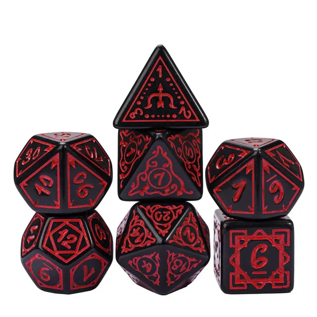 Foam Brain Cryptic Knots: Dried Blood 7 Dice Set | Dragon's Lair Comics and Fantasy Houston TX