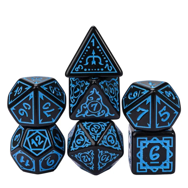 Foam Brain Cryptic Knots: Ocean Poly 7 Dice Set | Dragon's Lair Comics and Fantasy Houston TX