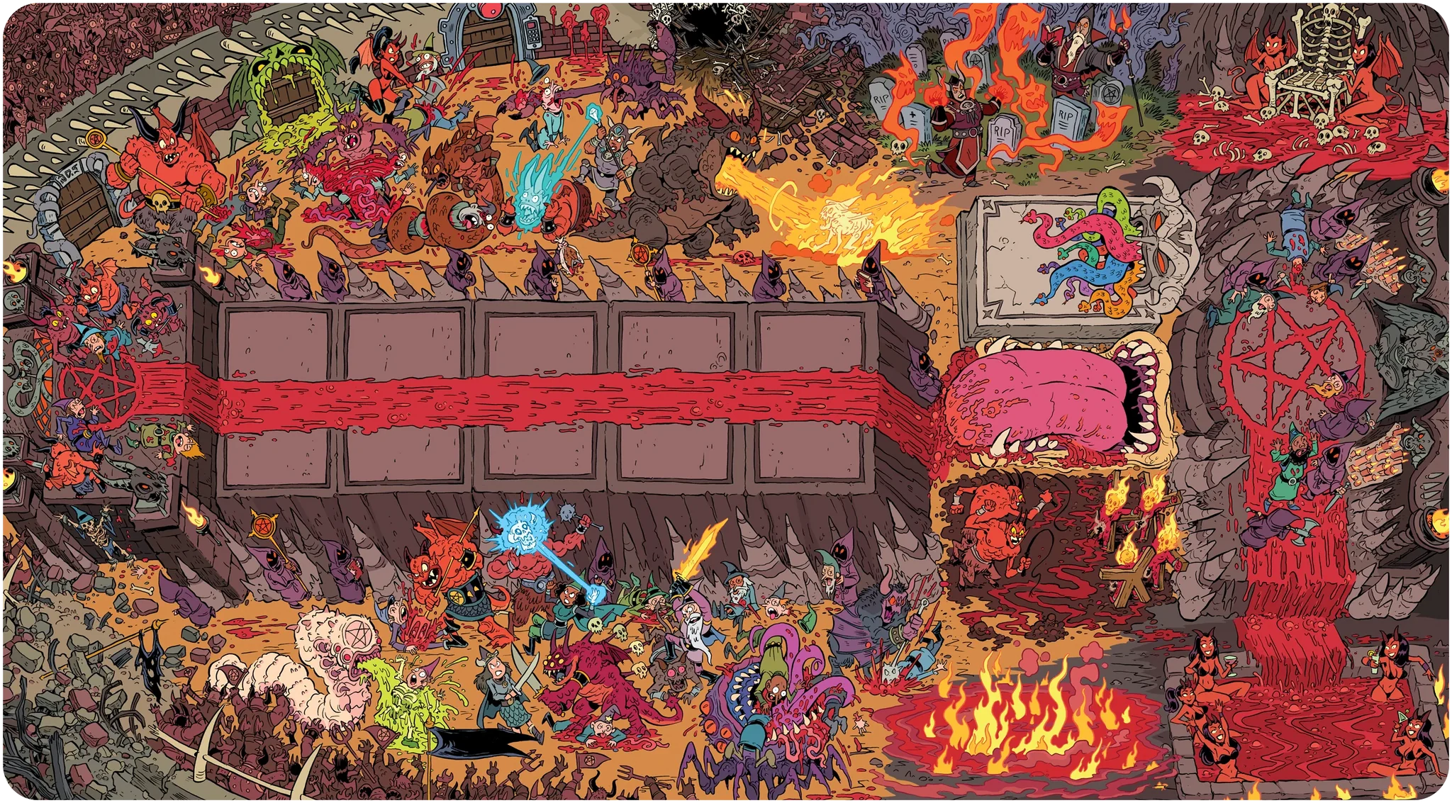 Epic Spell Wars: Annihilageddon 3: Diabolical Infernal Playmat | Dragon's Lair Comics and Fantasy Houston TX