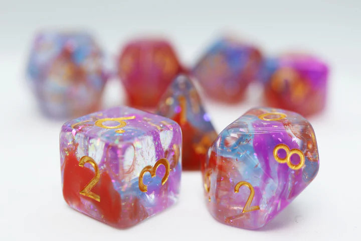 Foam Brain Poly 7 Dice Set Dawning | Dragon's Lair Comics and Fantasy Houston TX