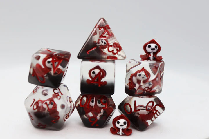 Foam Brain Poly 7 Dice Set Red Reaper | Dragon's Lair Comics and Fantasy Houston TX