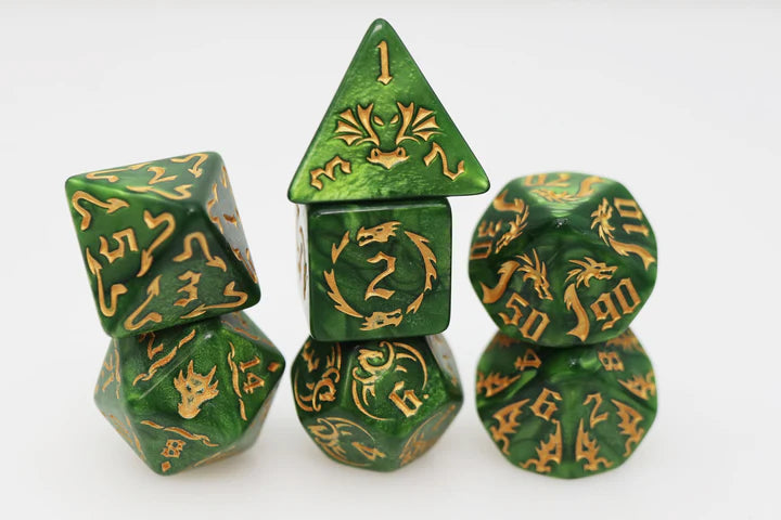 Foam Brain Poly 7 Dice Set Drake's Flight Growth | Dragon's Lair Comics and Fantasy Houston TX