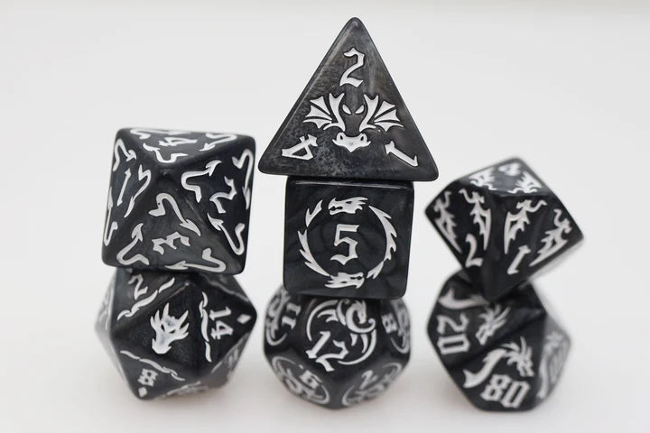 Foam Brain Poly 7 Dice Set Drake's Flight Nightmare | Dragon's Lair Comics and Fantasy Houston TX