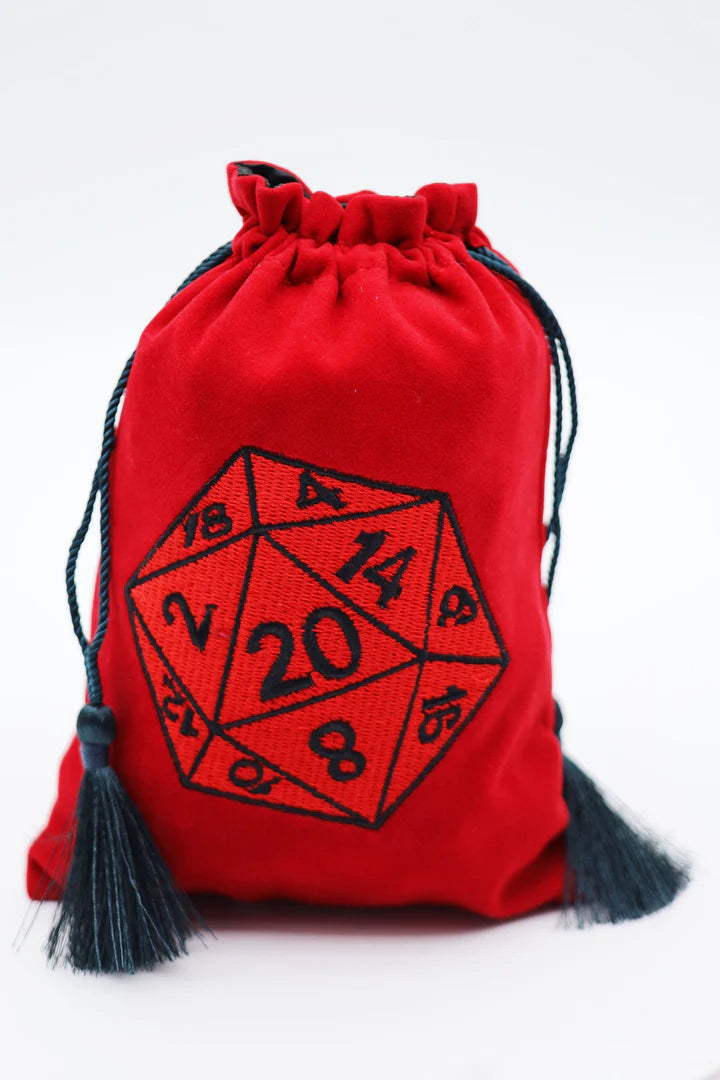 Foam Brain Dice Bag: Red D20 | Dragon's Lair Comics and Fantasy Houston TX