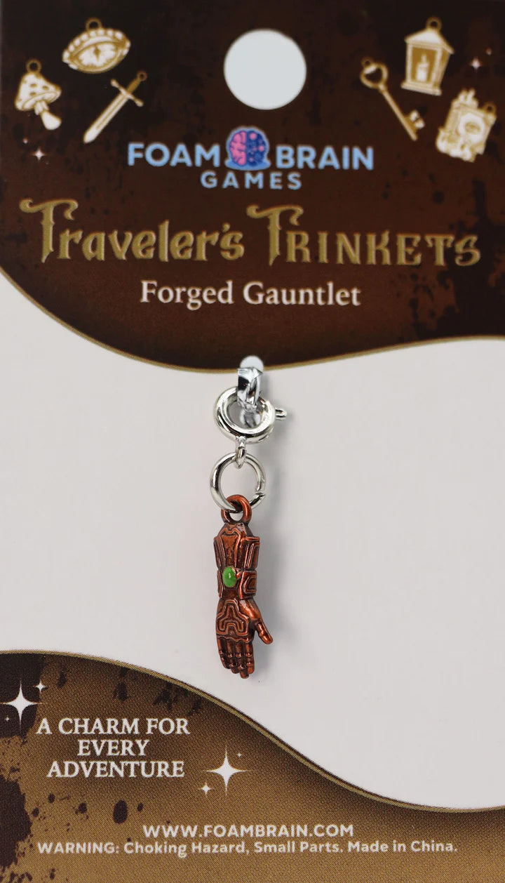 Foam Brain Traveler's Trinkets: Forged Gauntlet Charm | Dragon's Lair Comics and Fantasy Houston TX