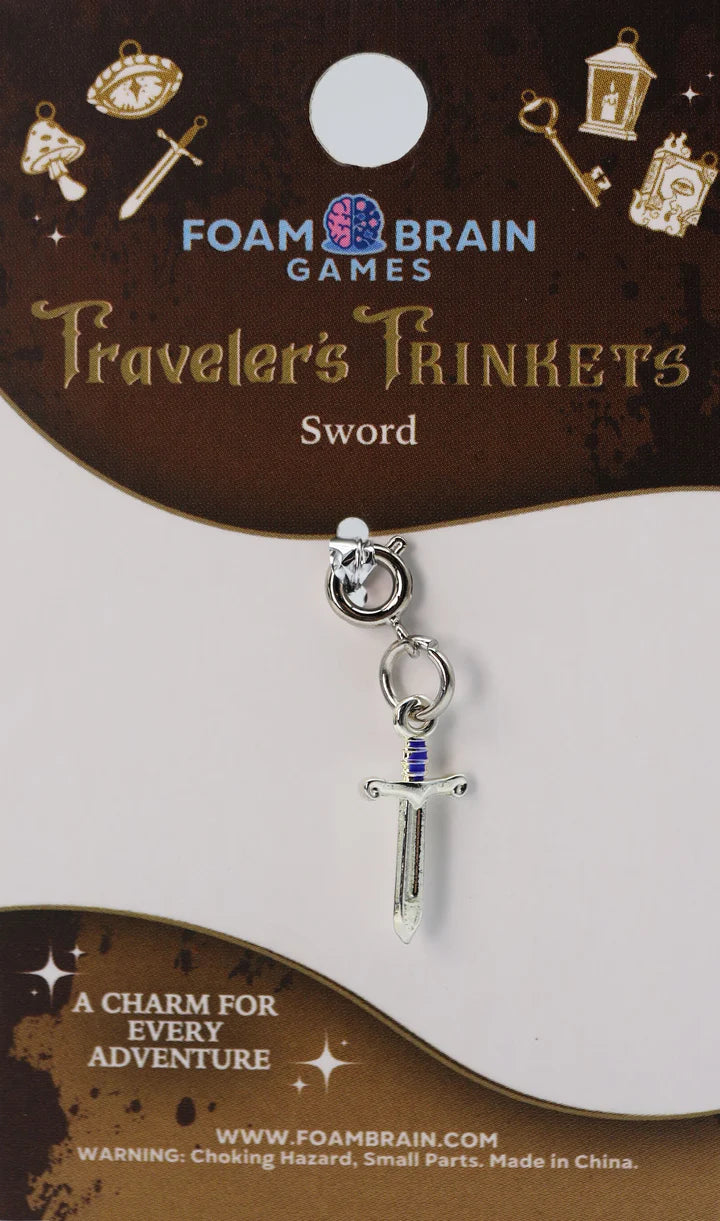 Foam Brain Traveler's Trinkets: Sword Charm | Dragon's Lair Comics and Fantasy Houston TX