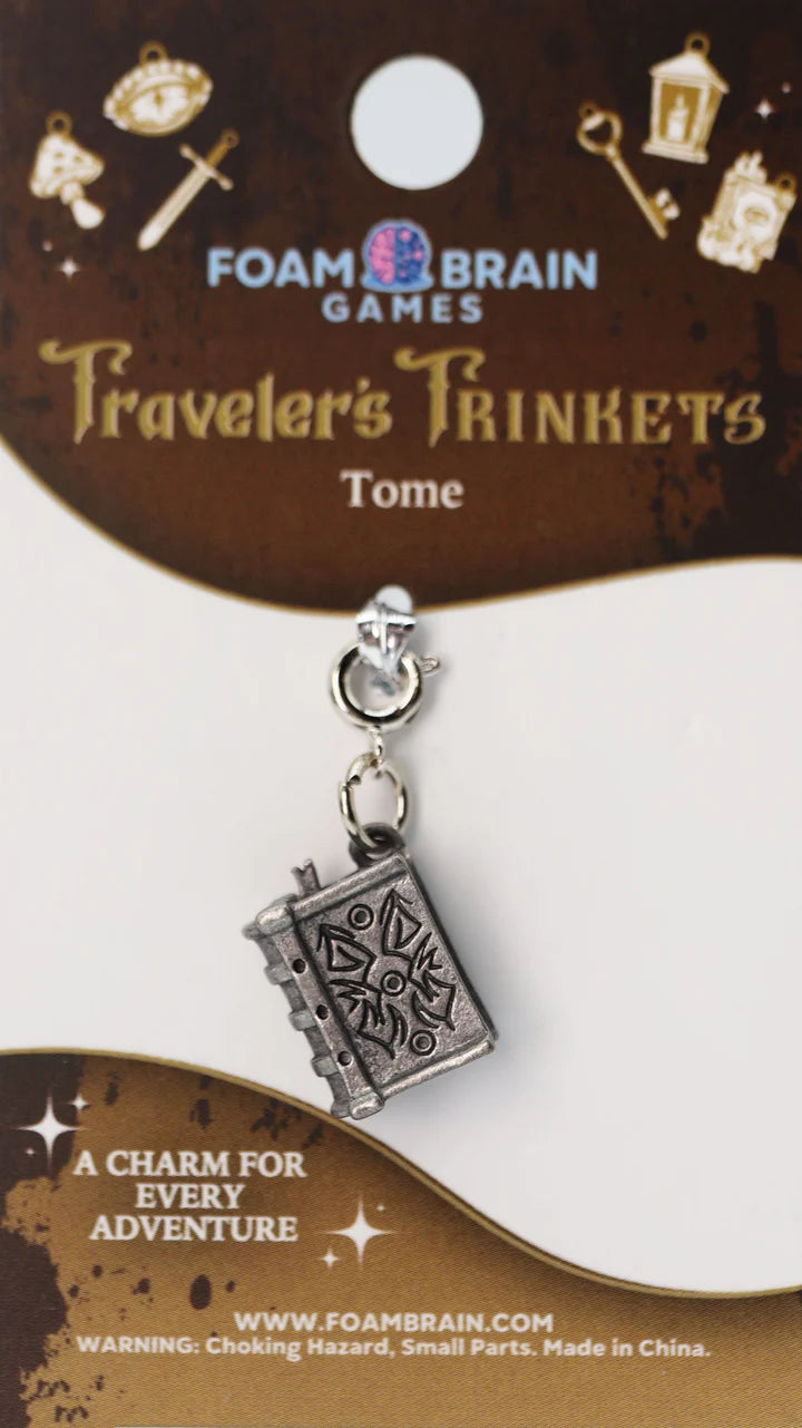 Foam Brain Traveler's Trinkets: Tome Charm | Dragon's Lair Comics and Fantasy Houston TX