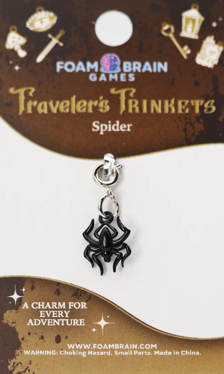 Foam Brain Traveler's Trinkets: Spider Charm | Dragon's Lair Comics and Fantasy Houston TX