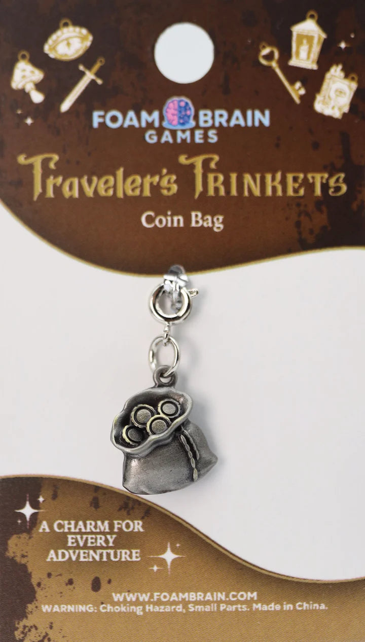 Foam Brain Traveler's Trinkets: Coin Bag Charm | Dragon's Lair Comics and Fantasy Houston TX