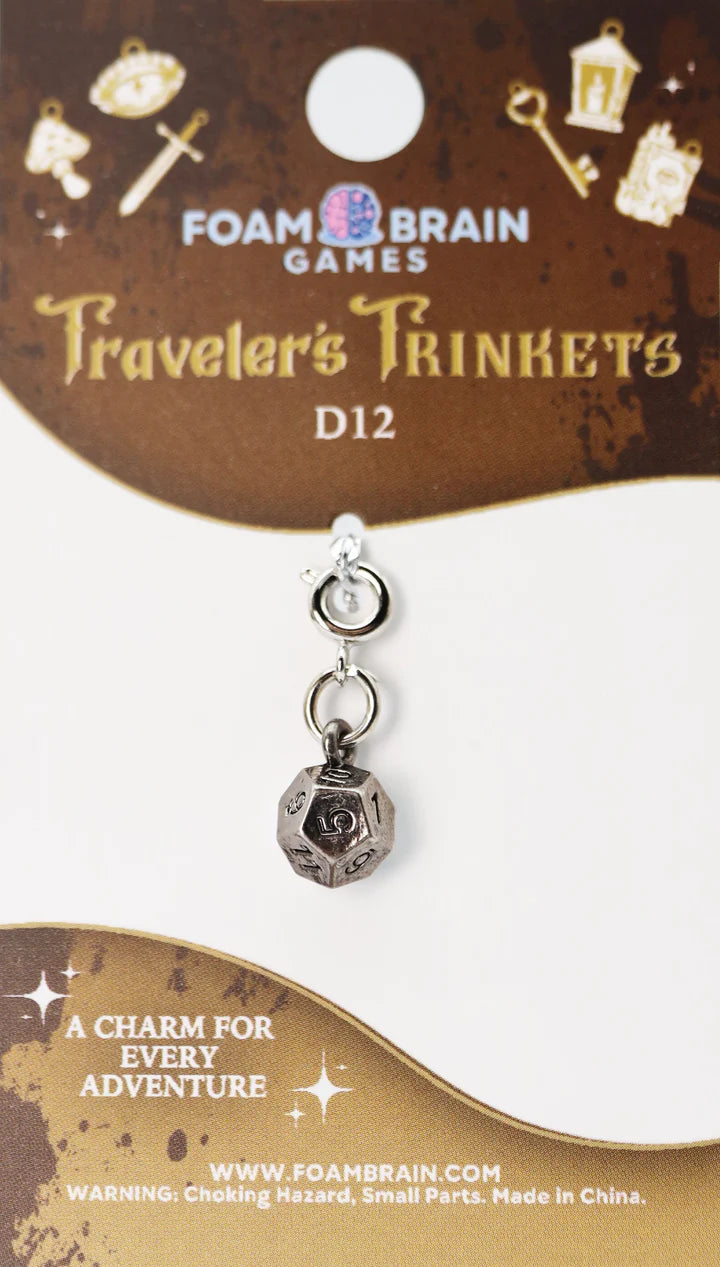 Foam Brain Traveler's Trinkets: D12 Charm | Dragon's Lair Comics and Fantasy Houston TX