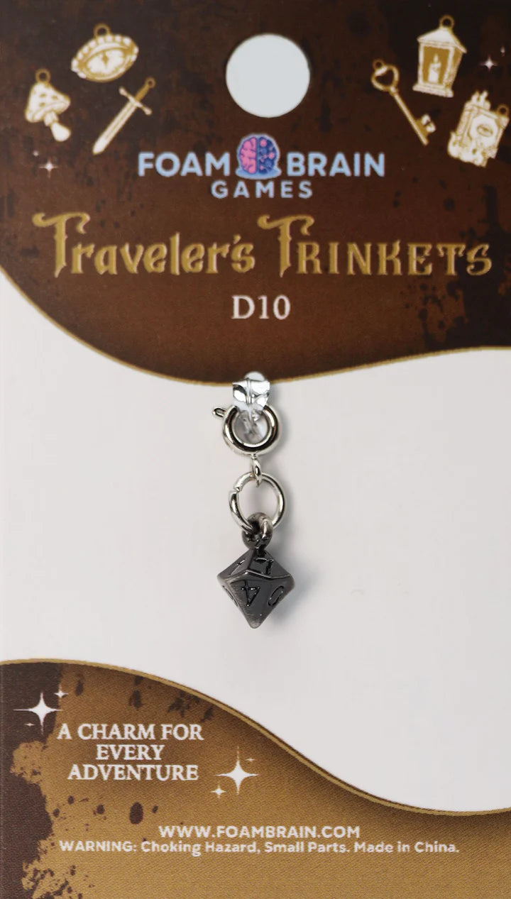 Foam Brain Traveler's Trinkets: D10 Charm | Dragon's Lair Comics and Fantasy Houston TX