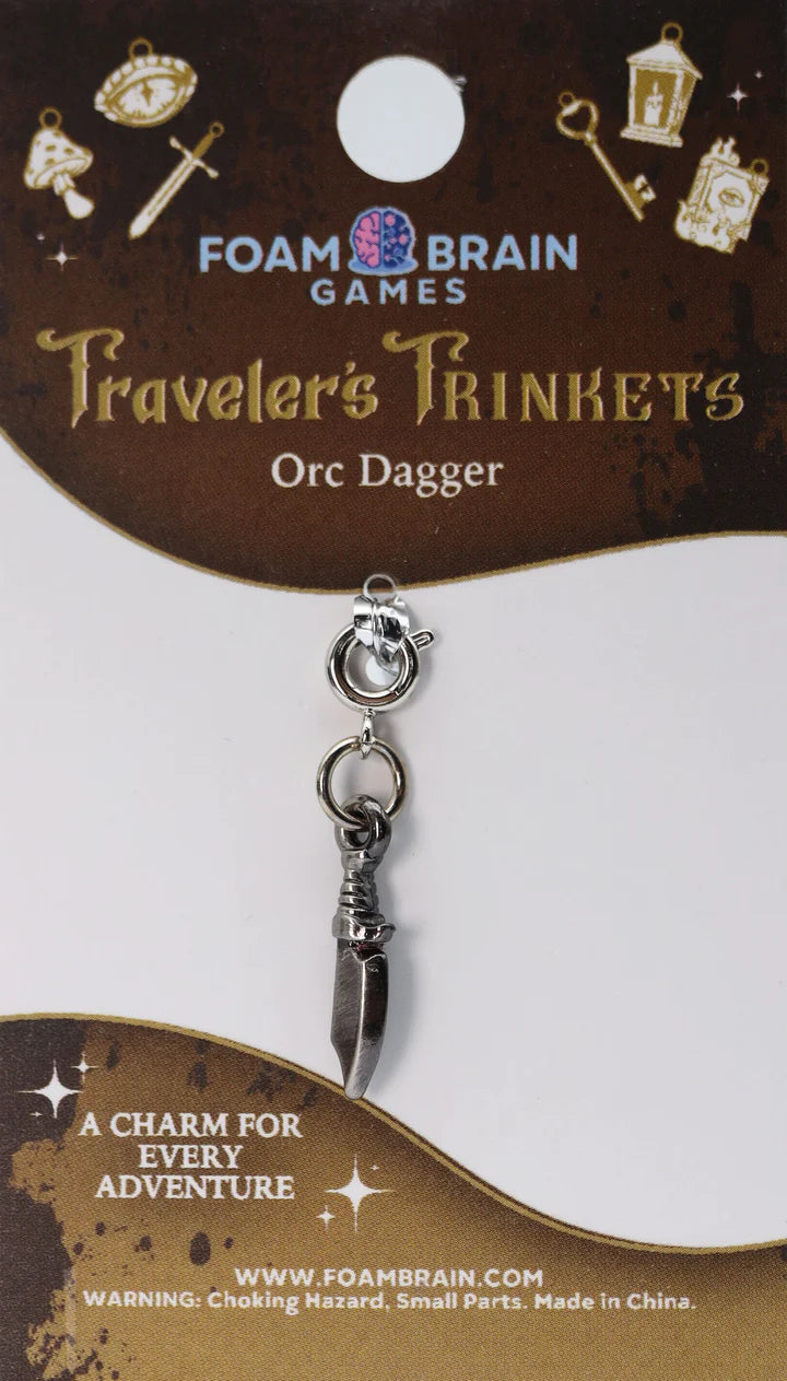 Foam Brain Traveler's Trinkets: Orc Dagger Charm | Dragon's Lair Comics and Fantasy Houston TX