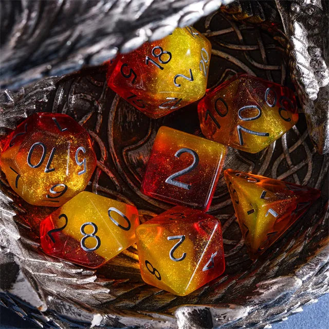 Fiery Sweets RPG Dice Set | Dragon's Lair Comics and Fantasy Houston TX