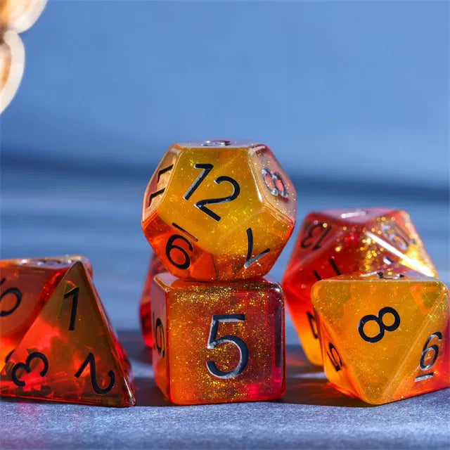 Fiery Sweets RPG Dice Set | Dragon's Lair Comics and Fantasy Houston TX