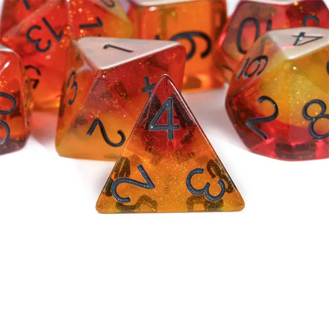 Fiery Sweets RPG Dice Set | Dragon's Lair Comics and Fantasy Houston TX