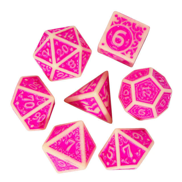 Foam Brain Fuscia Depths Poly 7 Dice Set | Dragon's Lair Comics and Fantasy Houston TX