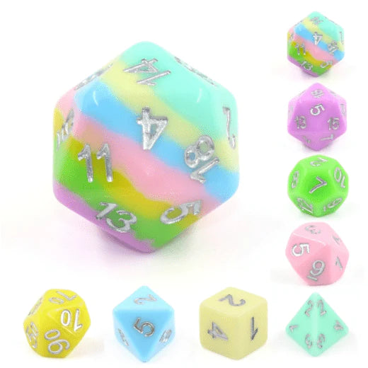 Foam Brain Harmony Poly 8 Dice Set | Dragon's Lair Comics and Fantasy Houston TX