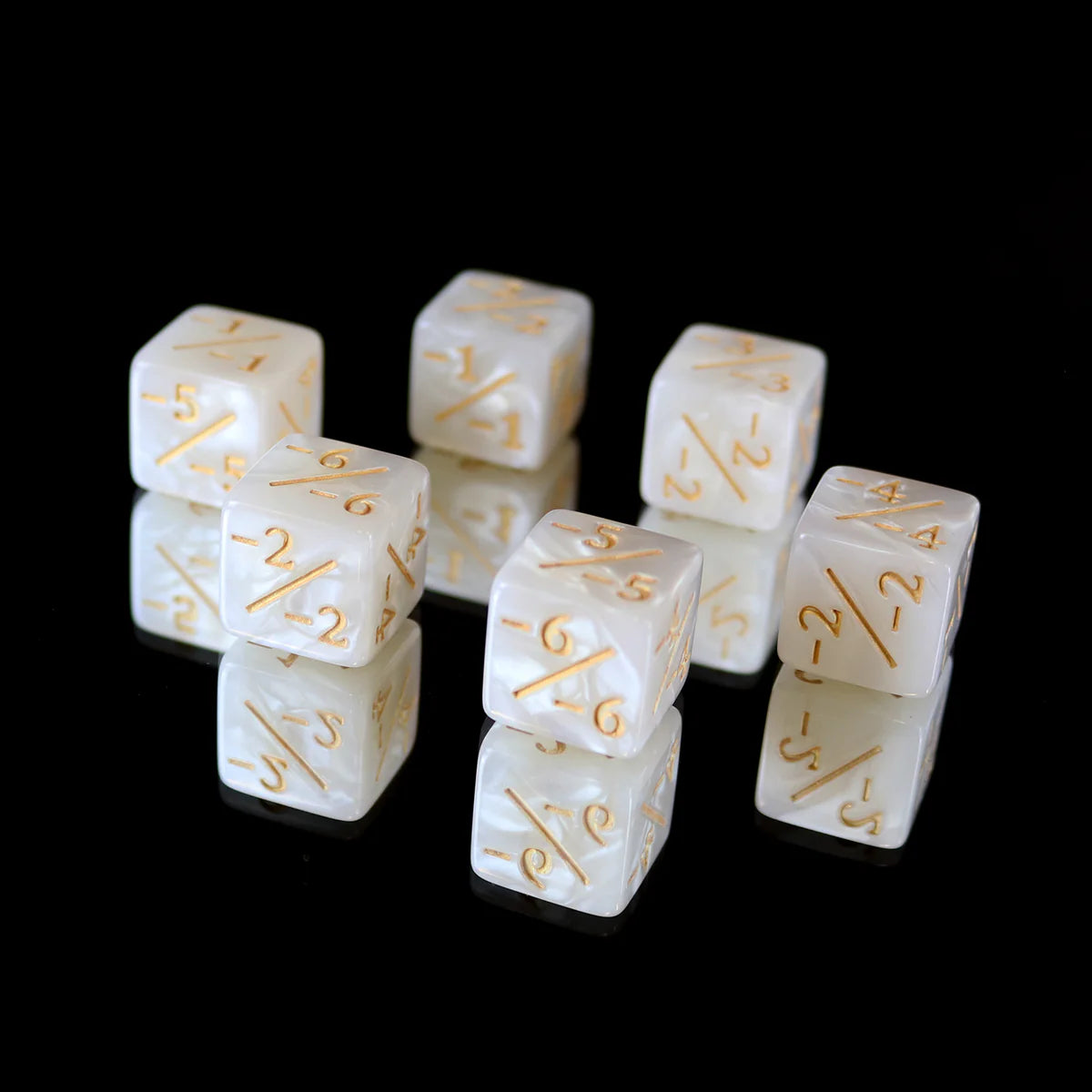 Die Hard Dice MtG Spindown Counters - Negative D6 Counter Set White | Dragon's Lair Comics and Fantasy Houston TX