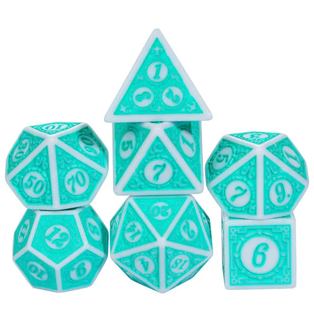 Foam Brain Motif: Azure Dreams Poly 7 Dice Set | Dragon's Lair Comics and Fantasy Houston TX