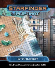 Starfinder: Flip Mat - Starliner | Dragon's Lair Comics and Fantasy Houston TX