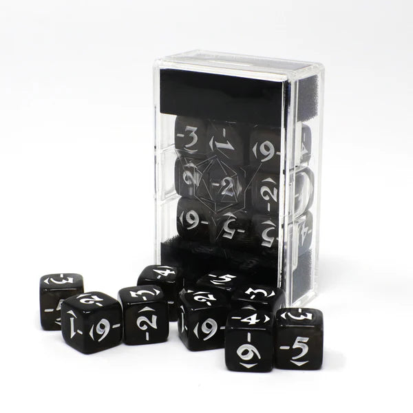 Die Hard Dice MtG Spindown Counters - Negative Power Pack Black | Dragon's Lair Comics and Fantasy Houston TX