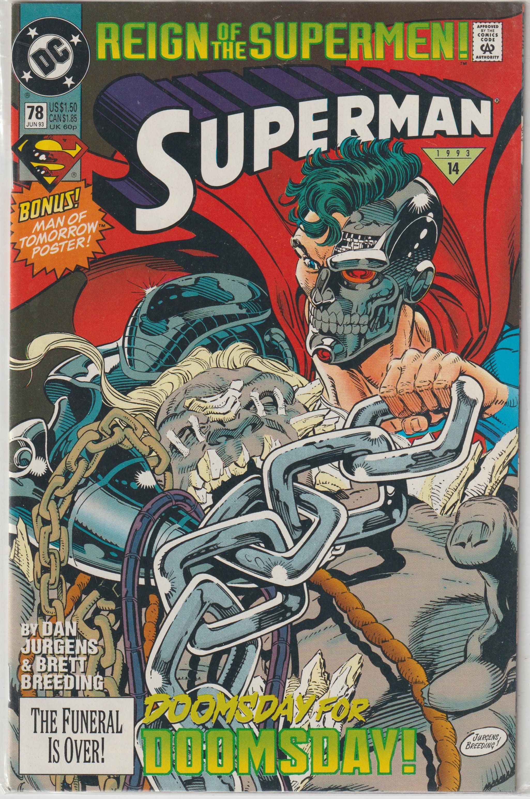 Superman #78 (1993) Variant Cover | Dragon's Lair Comics and Fantasy Houston TX