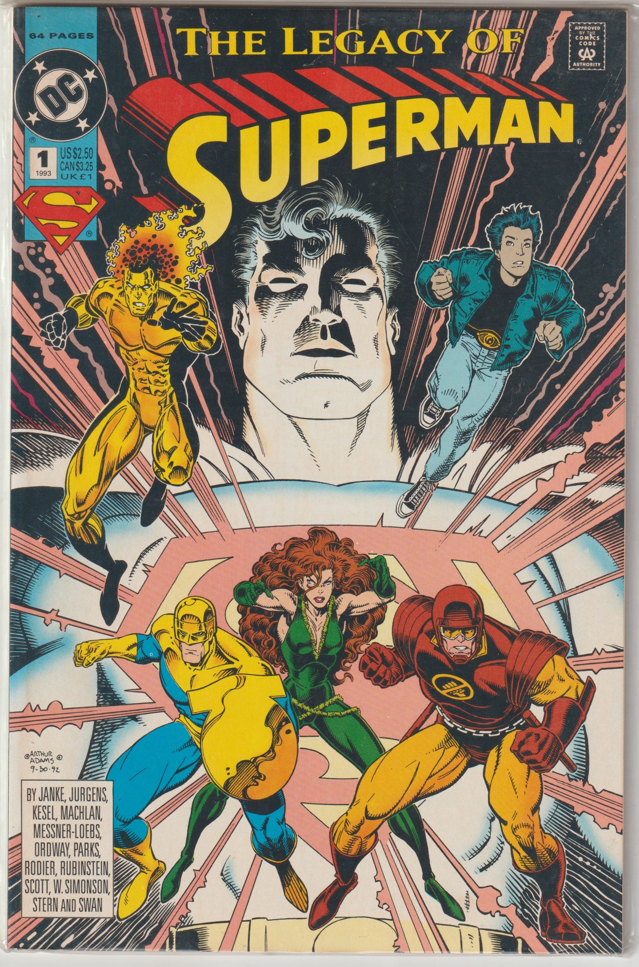 Legacy of Superman #1 (1993) | Dragon's Lair Comics and Fantasy Houston TX